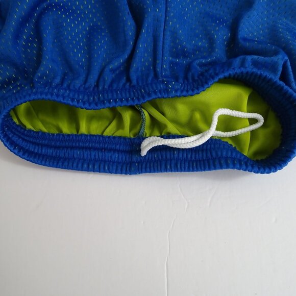 BCG Blue Green Mesh Athletic Shorts Youth Boys L 14 16 Drawstring Elastic Waist - Picture 3 of 6